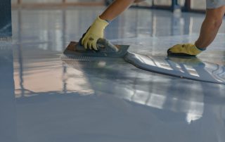 how to make epoxy floor not slippery
