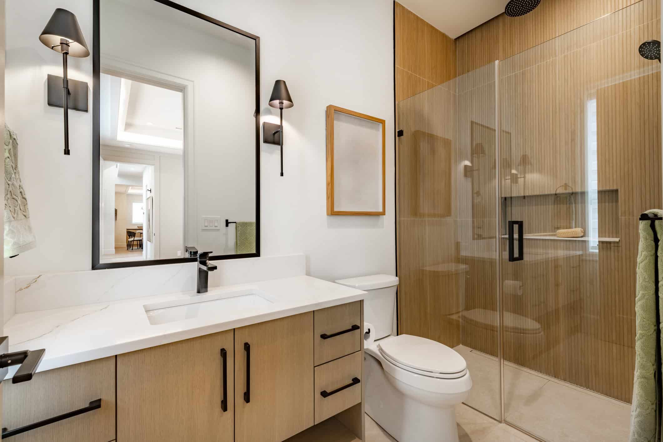 New contruction bathroom interior