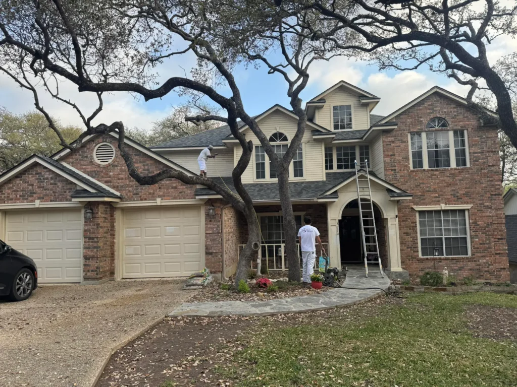 Professional Exterior House Painting for Residential Homes Residential exterior painting project in the San Antonio area